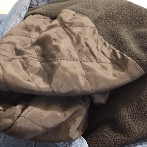 Blue Denim Barn Jacket Lined Utility Coat - Picture 13 of 15